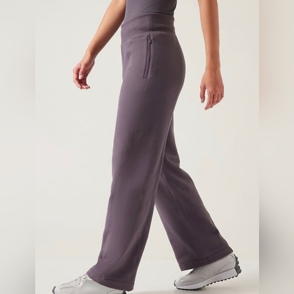 Athleta Retroplush Straight Leg Pant Purple sz S - Picture 2 of 9